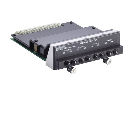 Moxa 4Port (100 Basefx) Fiber Lan, Multi-Mode, St Connector And Support DA-FX04-MM-ST-T